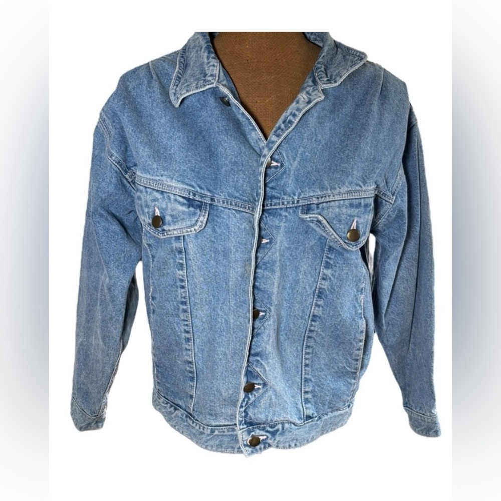 Sergio Valentine Vintage Classic Blue Denim Jacket size M